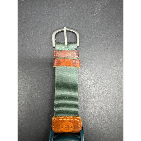 Vtg Timex Expedition Indiglo WR 50 Green Case & Nylon Band 36.7mm Watch - Picture 5 of 9